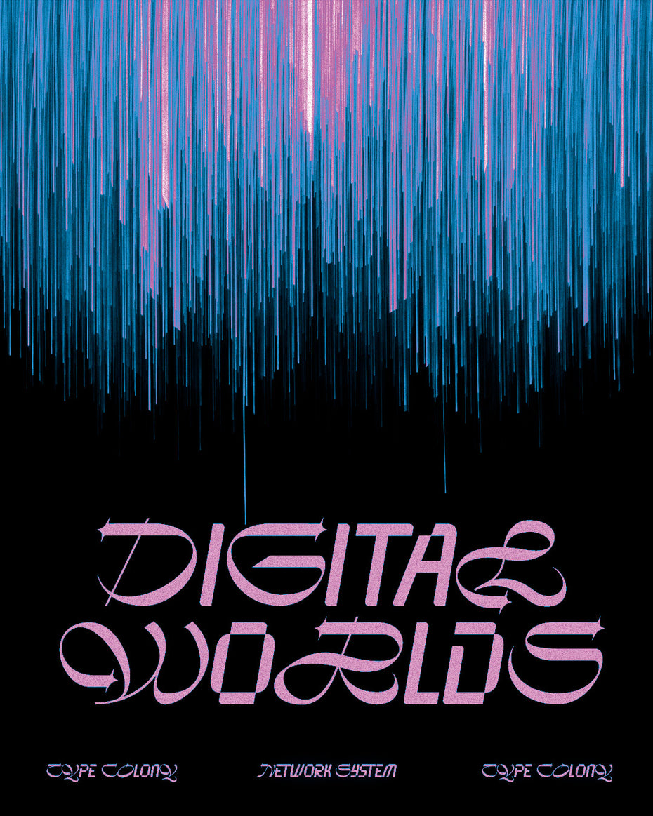 Typecolony - New Worth Font Y2K Poster Specimen