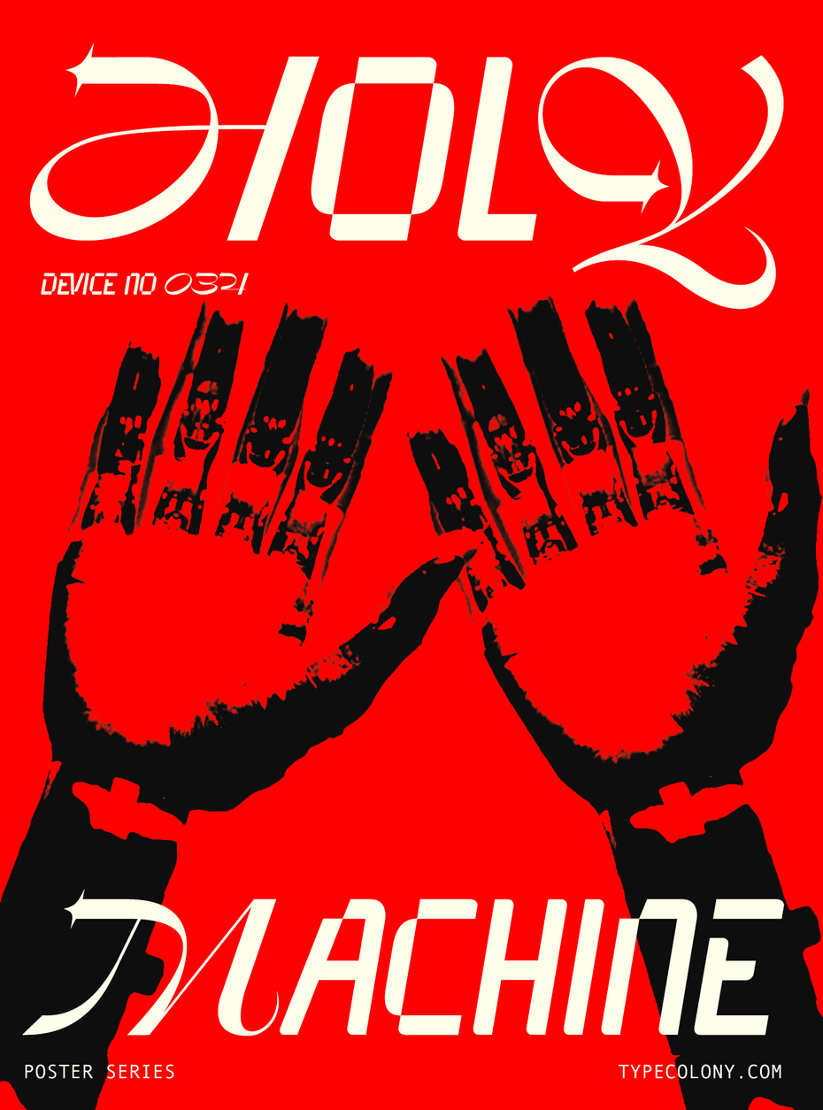 Typecolony - New Worth Font Y2K Poster Specimen