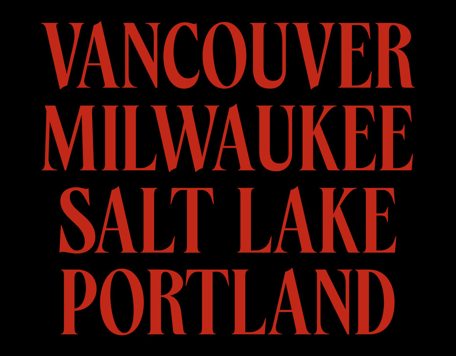 Typecolony - Panthoma Font Vintage City Specimen Poster